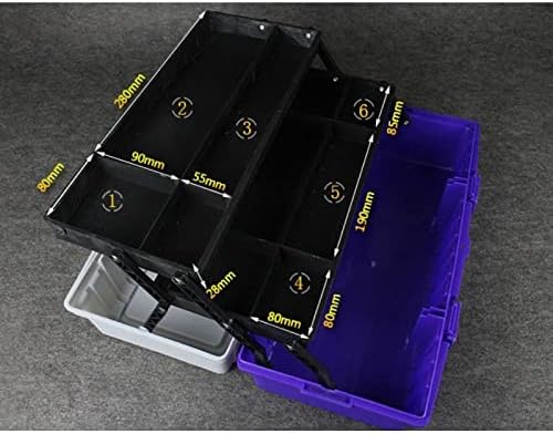 TKFDC три-слој пластичен хардвер алатки мулти-функција Голема домашна поправка Електрична кутија кутија за складирање на автомобили