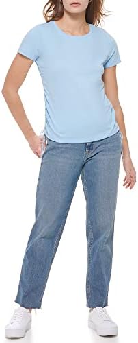 Колвин Клајн женска плус големина спортска облека секојдневна маица за лого на памук