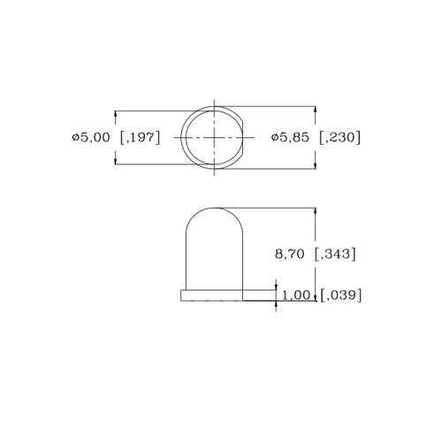 5мм 12V пред -жичен треперење/свеќа ладно/чиста бела LED - ултра светла