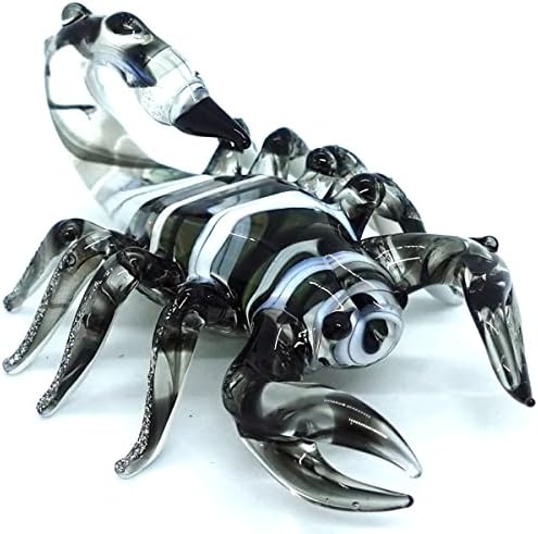 Sansukjai Scorpion Miniature Figurines Animals Hand Granted Blowed Glass Art Collective Decorate
