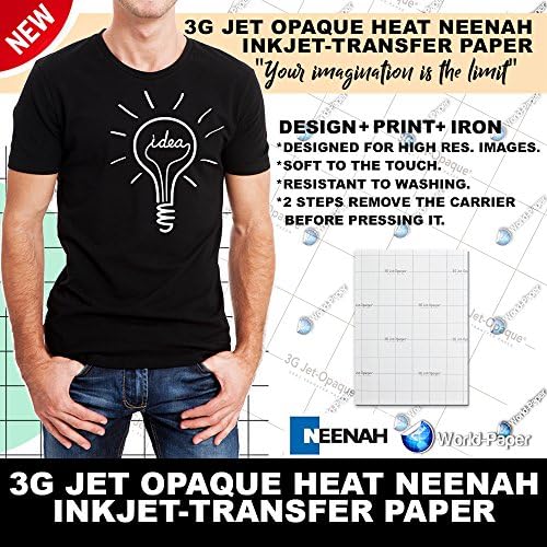 Хартија за трансфер на инк -џет за темна ткаенина: Ненах „3г авион нетранс“ 25pk :)