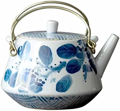 Kutdyk рачно насликан Персиммон бел порцелан чајник керамички чајник со церемонија на чај од филтер Кунг Фу Пуер
