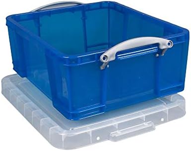 Навистина корисно кутија за складирање кутии, 17 литар, 17 1/4 x 14 x 7 , сина
