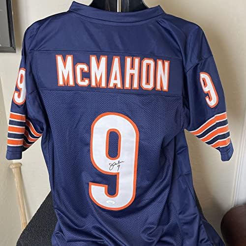 Jimим Мекмахон потпиша автограмиран дрес на NFL 85 Чикаго мечки со автентикација на JSA