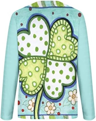 Маица девојки есен летен долг ракав 2023 облека модна памучна екипаж врат графички салон топ кошула за жени уз