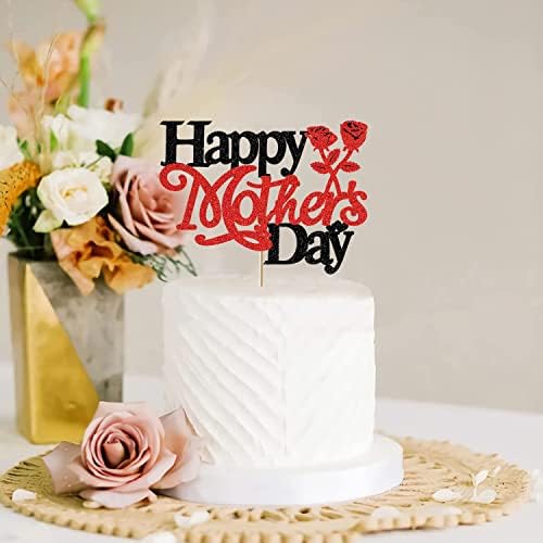 Среќен ден на мајката торта за торта Најдобра мајка мајка некогаш торта украси сјајни сјајни розови мајки за декорација на декорација