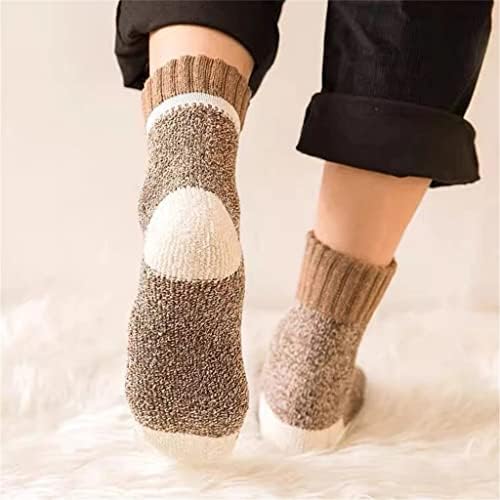 TJLSS 5 пара/лота зимска задебела волна чорапи машки пешкир Чувајте топло чорапи од памук за машки термички 38-45