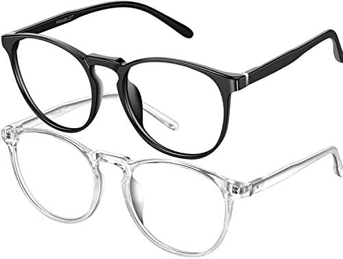 Фејолд Сина Светлина Блокирање Очила Жените/Мажите, Ретро Круг Анти Очила Компјутерски Игри Очила