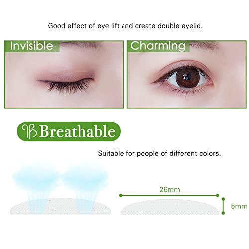 Природни Невидливи Еднострани Налепници За Лента за Очни Капаци(280 парчиња, Sie 5MM) Медицинска употреба Лента За Подигнување На Очните