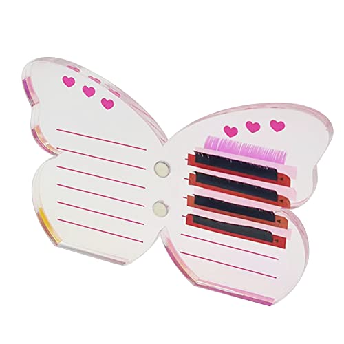 Акрилна палета на трепките- Палета за продолжување на трепките за алатки за шминка во форма на пеперутка-y