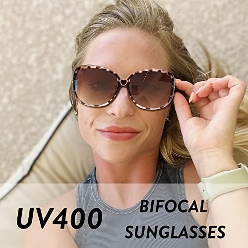 JM Classic Бифокално читање очила за сонце за жени Гроздобер читатели очила Отворено УВ Заштита за желки +1,75