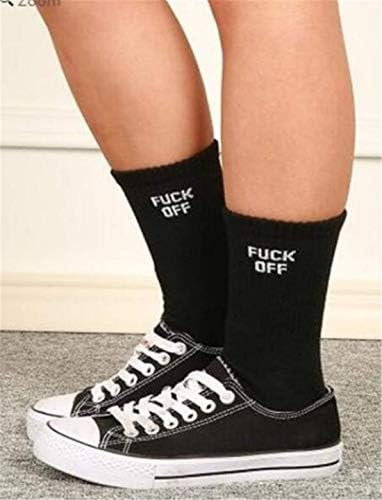 1 пар чорапи чорапи унисекс модни чорапи женски машки англиски ебам, црно срдечно, исклучителен занает траен и умен