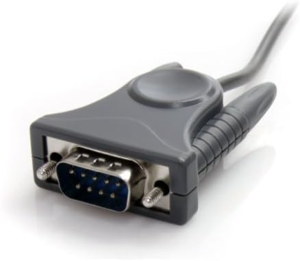 Startech.com USB до сериски адаптер - 3 ft / 1m - со адаптер DB9 до DB25 PIN - плоден PL -2303 - USB до адаптер кабел RS232, сива