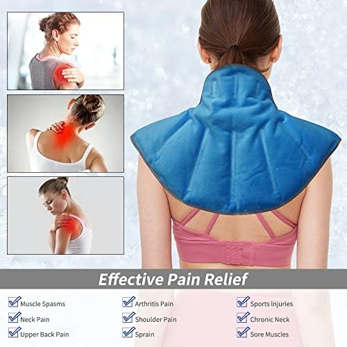 Mr.cece вратот на рамената на мразот, пакетот за мраз што може да се употреби за вратот и рамената, олеснување на болката во грбот, обвивката