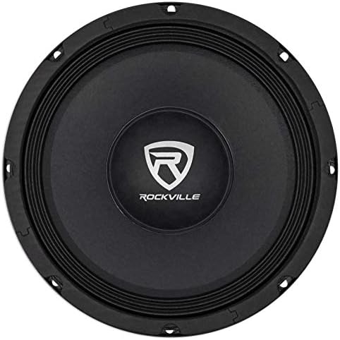 Rockville RM108Pro 10 600 Watt 8 Ohm SPL Car Midrange Mid-Bass Pro Speake