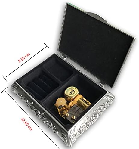 Играјте [Среќен роденден на вас] Калај легура ветер музичка кутија за накит со музичко движење „Санкио“