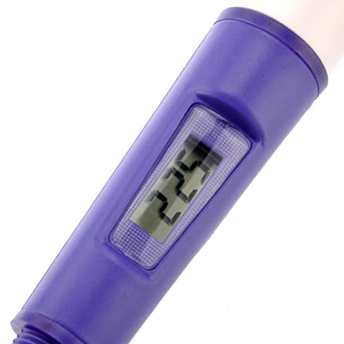 Fomiyes 1 парчиња pH метар за вода хидропоника висока точност pH тестер пенкало со функција за одржување на податоци Преносен водоотпорен