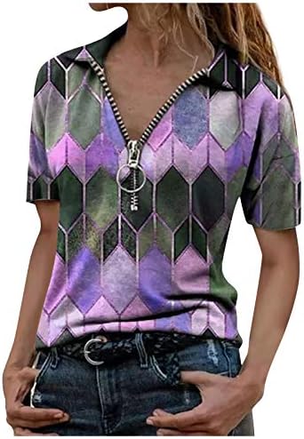 uikmnh женска кошула памук летен краток ракав лабав вклопени врвни маици Аргиле кошула