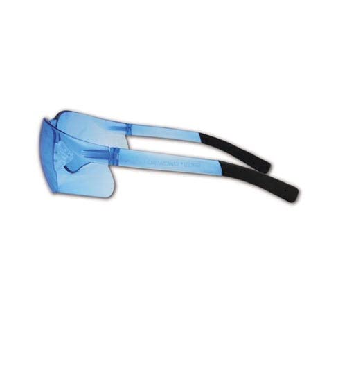 Magid Y19BflB Gemstone Myst Flex заштитни очила, сини леќи и светло сина рамка