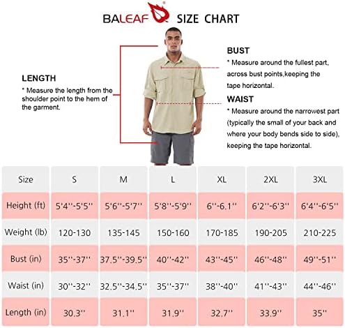 Кошули за пешачење со долги ракави на Балаф, риболов копче надолу по лесен UPF 50+ УВ сончев кошула најлон Брзо суво