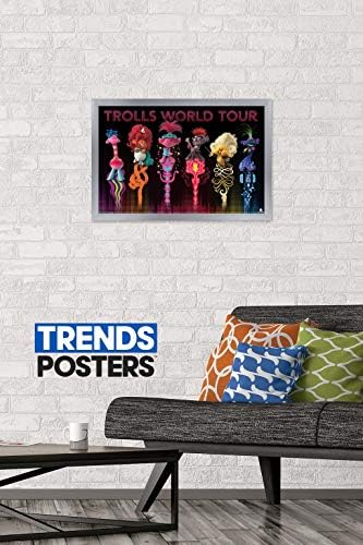 Trends International DreamWorks Trolls 2 - Poster Wall Wall, 22.375 x 34, верзија на златниот врамен