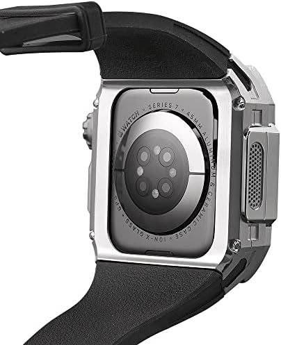 CAVJU Најновиот стил на гледање во стилот ， за Apple Watch Band 7 8 Ultra 45mm Комплет за модификација на луксуз за iWatch 8