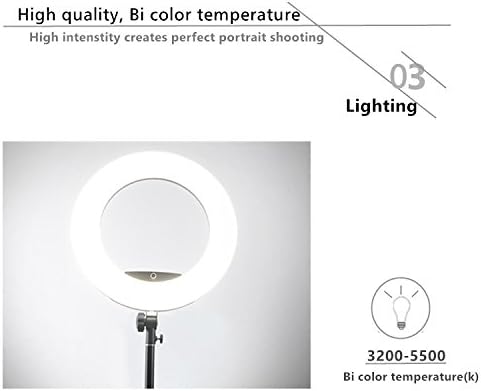 Јидобло ФЕ-480 Лцд Екран 18 96В 480 СМД ЛЕД Прстен Светло Би-Боја 3200К-5500К Камера Фото Студио Видео Портрет Фотографија Со Далечински