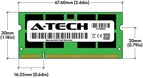 A-Tech 2 GB RAM меморија за Dell Latitude D620 | DDR2 800MHz SODIMM PC2-6400 200-PIN не-ECC модул за надградба на меморија