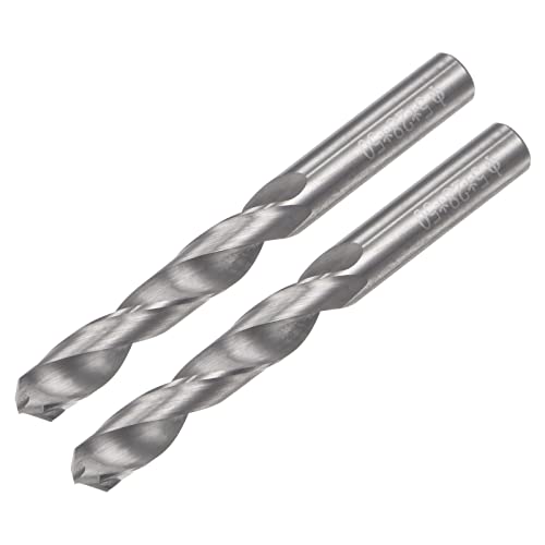 Uxcell Solid Carbide Twist Bits, 5 mm C2/K20 Tunften carbide Straight Shank Spiral Flutes Drunding Cutter 2 парчиња