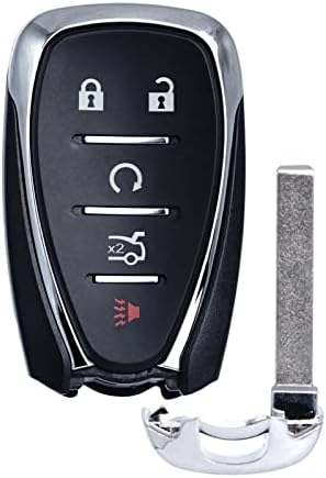 Замената на клучот FOB се вклопува за Chevy Cruze Malibu Camaro Push Start 5 Button 2017 2018 2018 2020 2020 2021 Smart Wearmity