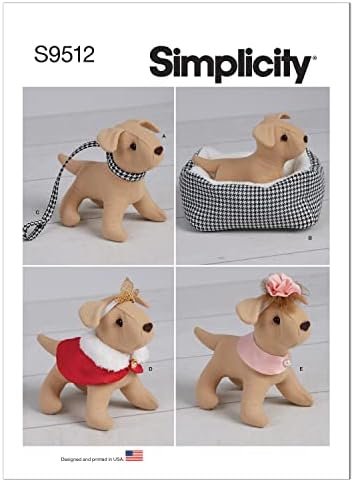 Едноставноста кучиња и додатоци Плишани комплет за шиење на животни, високиот код S9512, 6 , повеќебојни, повеќебојни