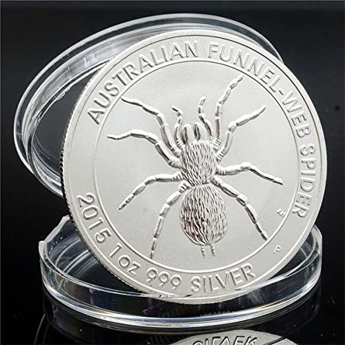 Фабриката за животни на Јанзен, австралиска пајак комеморативна монета комеморативна медал сребрена монета британска кралица занаети колекционерски