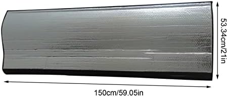 Покрив за црево за црево за климатик 150 см преносен универзален алуминиумски филм изолиран ракав за издувни гасови на издувни