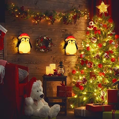 Maoyue 2 Пакет Божиќни корици на лесен трем, покритие на светлосни светло за пингвин за Божиќни украси, капаци на тремот за светла за гаражни