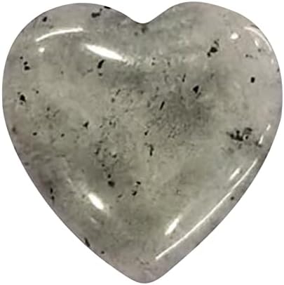 Момкер срце облик кристал природен скапоцен камен полиран loveубовен скапоцен камен роза кварц аметист топли камења за масажа со