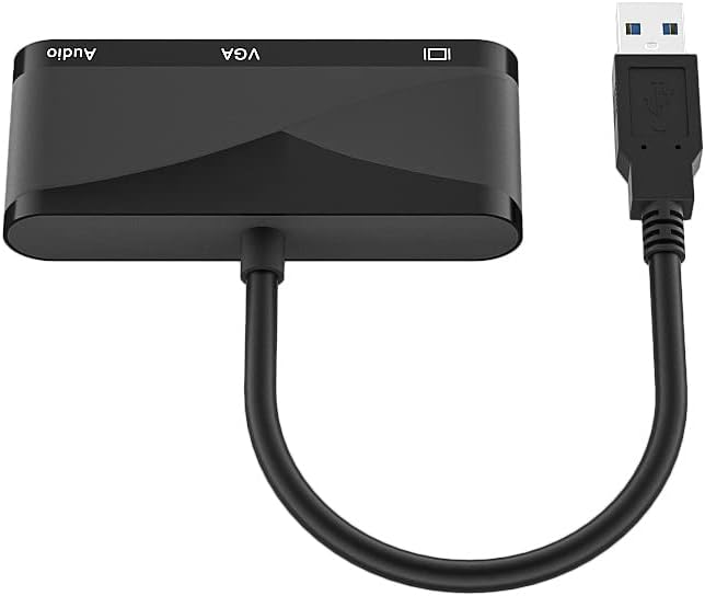 Летај kan USB 3.0 до HDMI/VGA/Audioadapter, мулти -монитор - HDMI/VGA/Audio Симултан излез