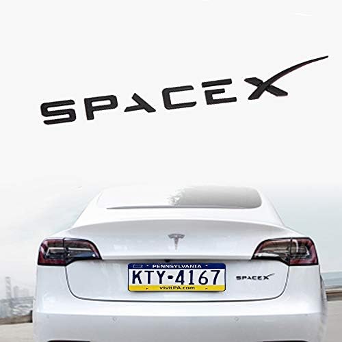 Spacex Налепници 3d Метал Тесла Амблем Налепница Значка Налепници Одговара Тесла Модел Y Модел 3 Модел X Модел И Декоративни Додатоци
