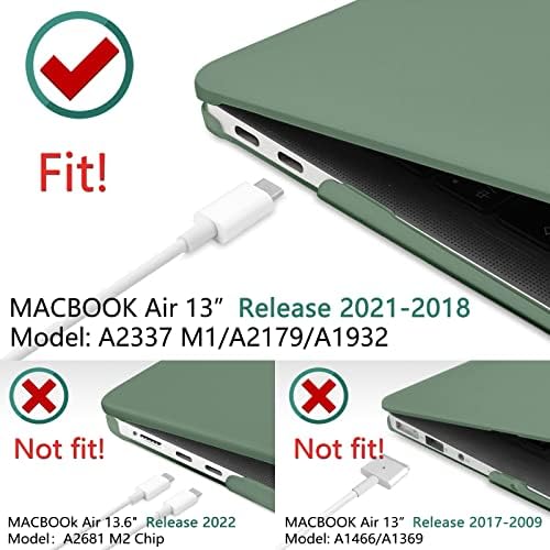 Донгке За Macbook Air 13 Инчен Случај 2021 2020 2019 2018 Ослободување А2337 М1 А2179 А1932, Пластични Хард Школка случај &засилувач;