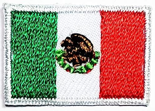 Умама лепенка сет од 3 мини знаме '' 0,6х1.1 '' Мексико знамето земја железо на шиење на апликативни закрпи земја знаме Амблем униформа воена тактичка извезена значка за