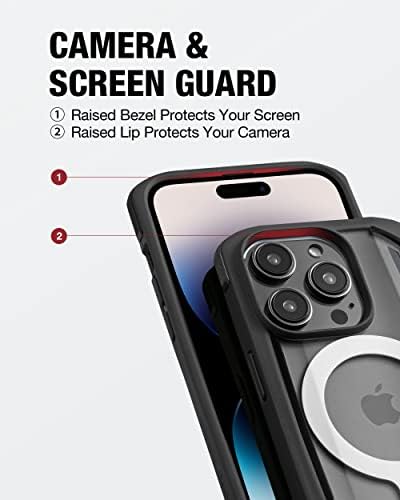 РАПТИК Безбедна Компатибилен Со MagSafe за Iphone 14 Pro Max Случај, Воена Одделение 13ft Заштита Капка, Силна Магнетни, Удар отпорни &засилувач;