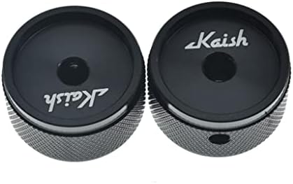 Kaish 2-Pack 1-3/16 Дијамум. Алуминиумски потенциометар Копчиња 1/4 Универзални метални тенџере копчиња со индикатор и поставена