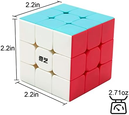 Z-Cube Qy Toys Warrior S 3x3 безлепена брзина коцка Cube Cube 3x3x3 Magic Cube Cube Toy Toy Toy Teaser Teaser Educational Toy, 0934b