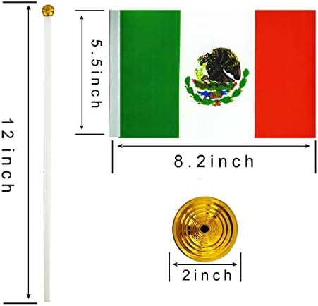 Знаме На Мексико Мексиканско Биро Знаме Мали Мини Мексикански Канцелариски Знамиња На Маса Со Украси За Стоење