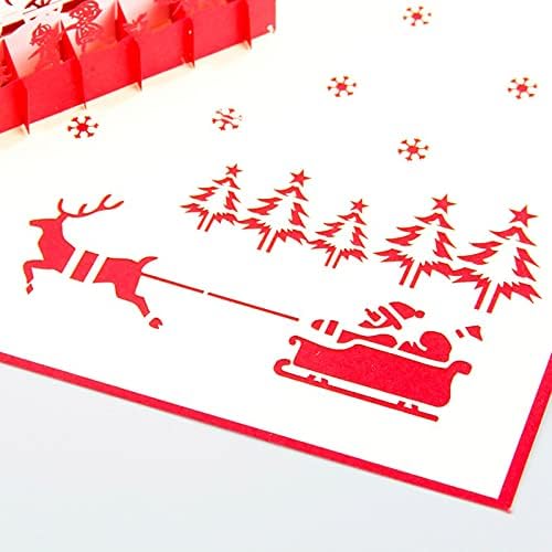 Гилигеге Божиќни Украси Картичка Бадник Резба На Хартија Креативен Празник Благослов Порака За Благодарност Рачно Изработена