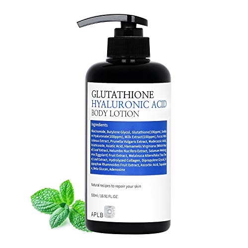 АПЛБ Глутатион хијалуронска киселина лосион за тело, 16.91fl.oz. / Корејска нега на кожата, долготрајна хидратација преку хијалуронска киселина,