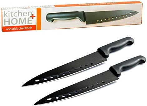 Кујна + Дома нон нож за суши со стапчиња - 8 инчи не'рѓосувачки челик нон -нож за готвач - 2 пакувања
