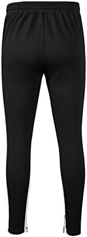Jmierr машки џемпери со џебови со патенти тенок вклопуваат атлетски панталони кои се движат панталони џогери за теретана, трчање,
