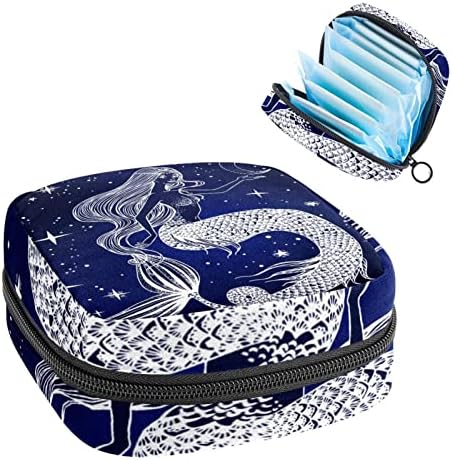 Период торба, санитарна торба за складирање на салфетка, држач за подлога за период, торбичка за шминка, скица сирена сина шема