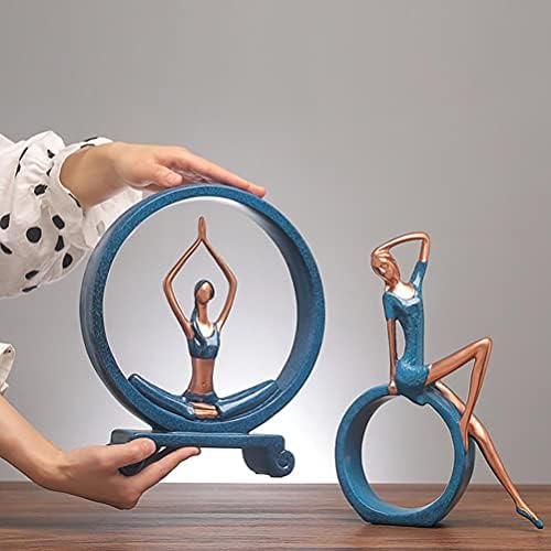 Fauitay Modern Figurines Home Decor Decor yoga Girl Ornament Ruixin