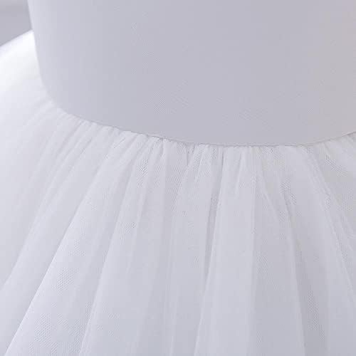 Фустани Дејзи Бебе и Деца девојки специјални повод фустани свадба цвет девојка бела фустан фенси забава топка наметка